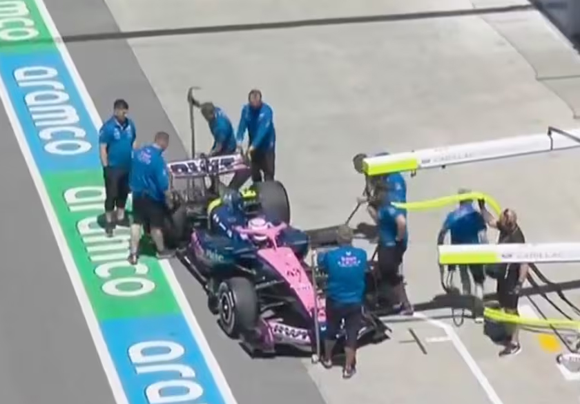Colapinto no pudo dar ni una vuelta en la práctica del GP de Canadá