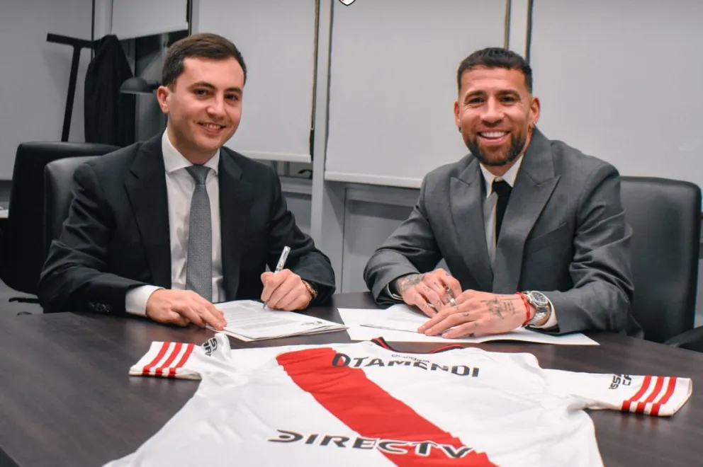 Nicolás Otamendi firmó su contrato y es nuevo refuerzo de River