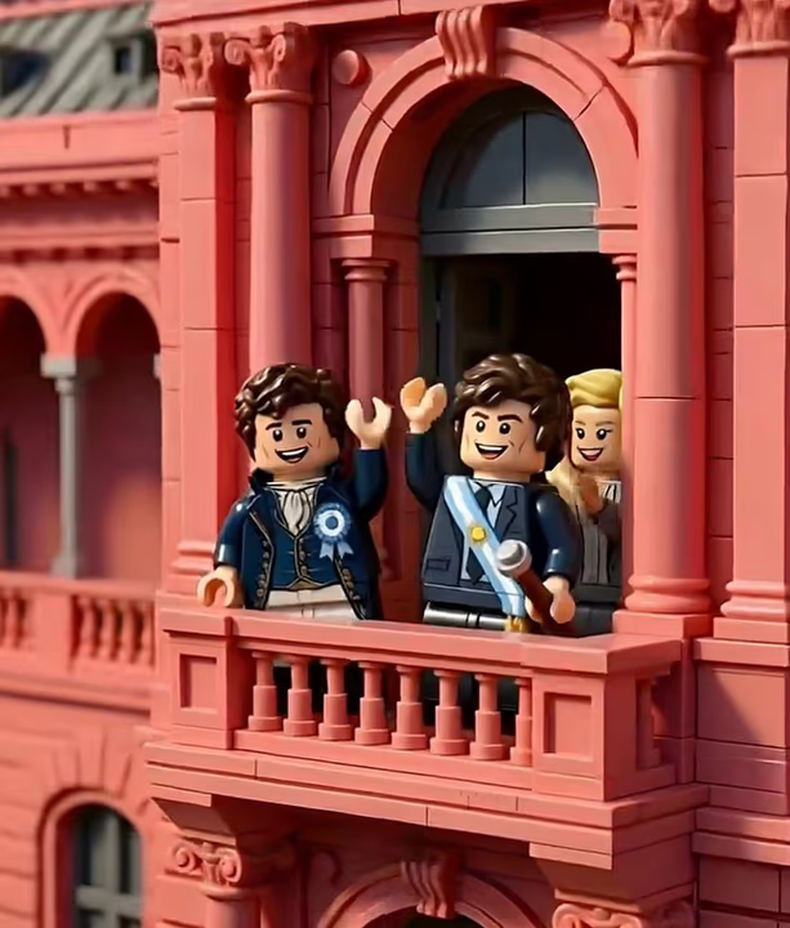 Con Lego, Milei publicó un video por el 25 de Mayo con un guiño a Manuel Belgrano