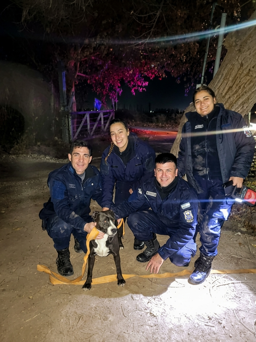 El extraño caso del perro que apareció en la copa de un árbol