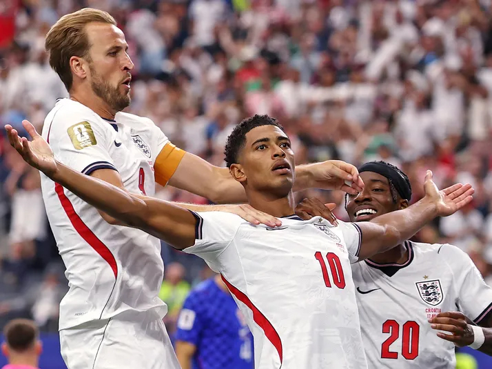Inglaterra aplastó a Croacia con doblete de Harry Kane