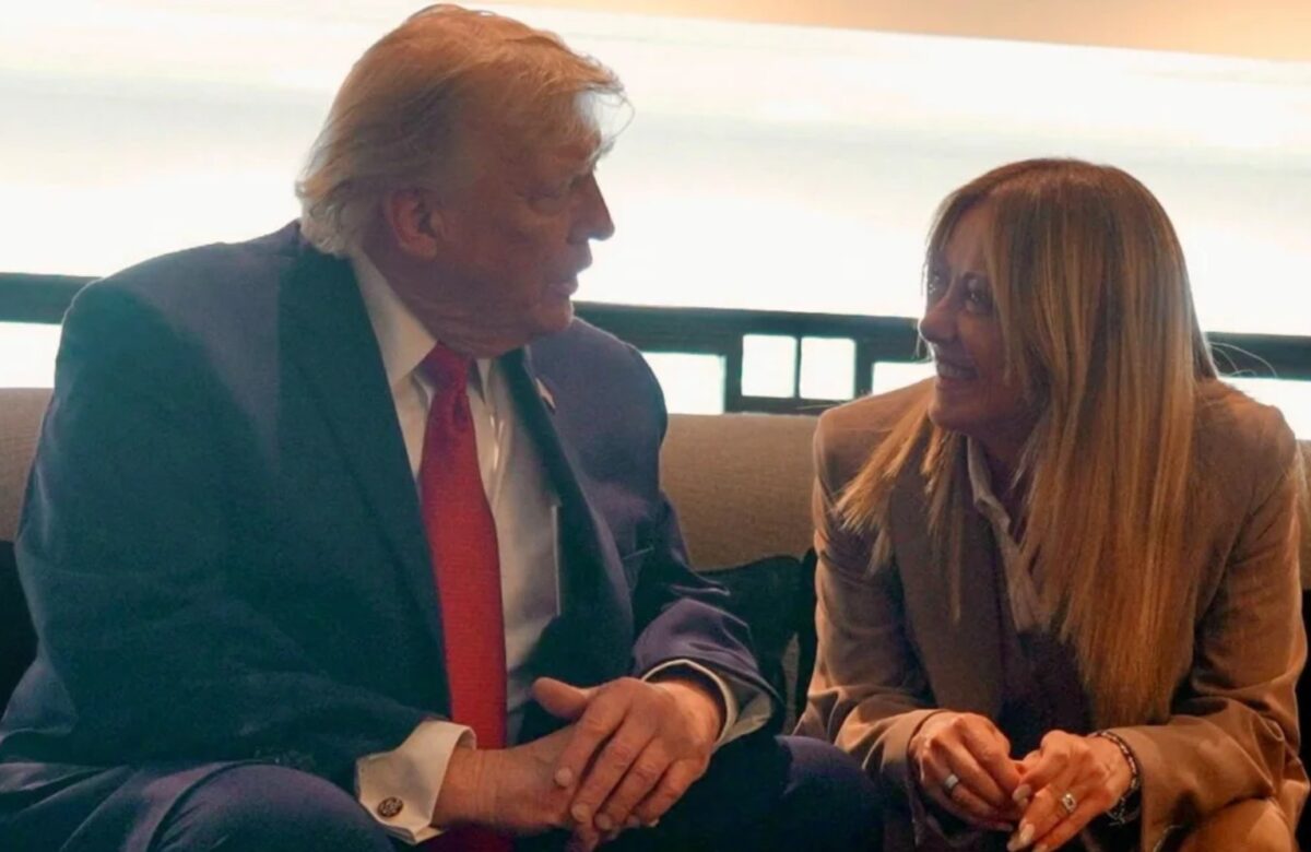 Trump insiste en que Meloni le pidió una foto en el G7