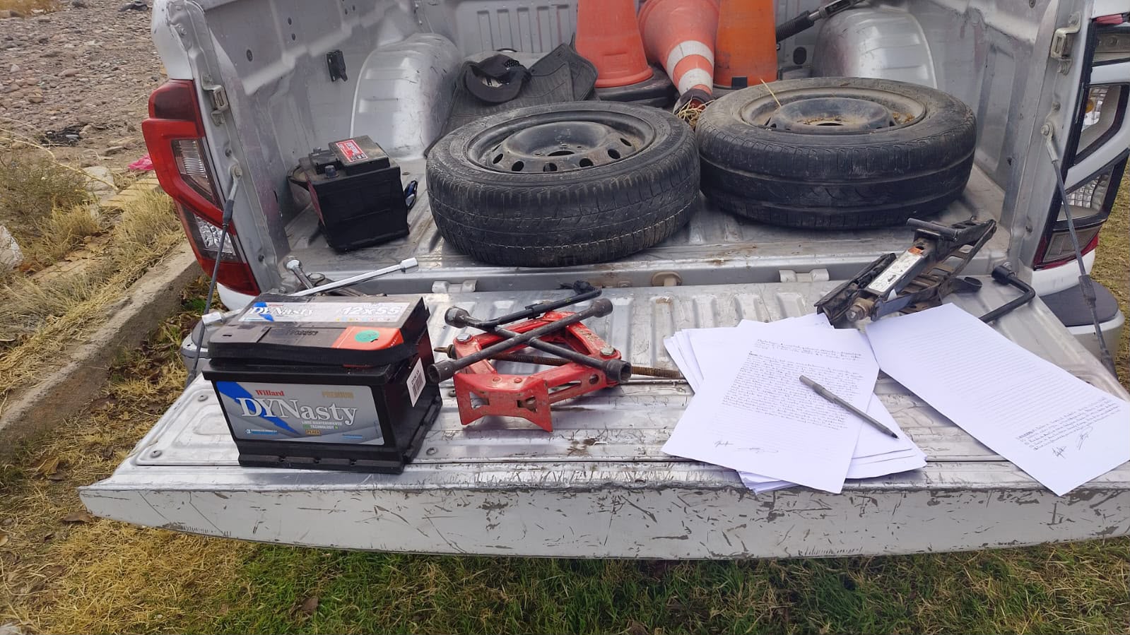 Chimbas: detienen a delincuente que robó herramientas y repuestos de automóviles