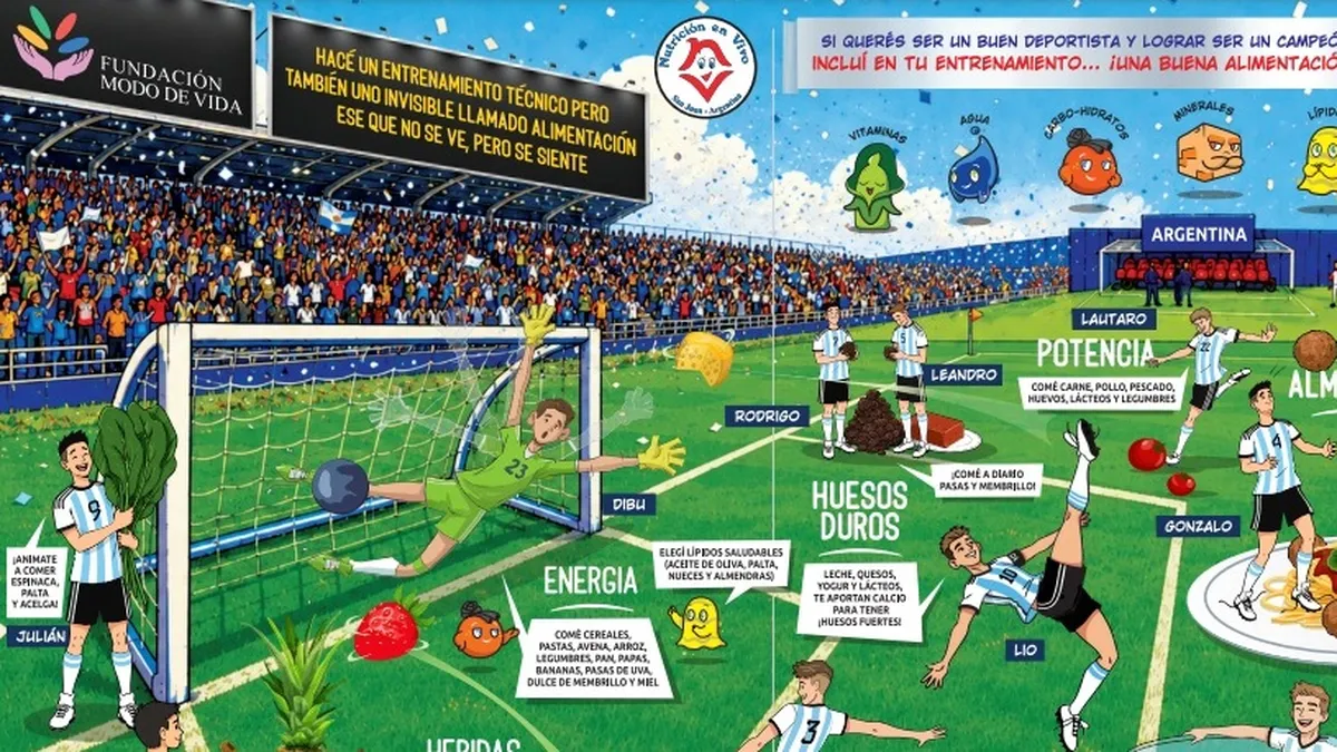 “Un Mundial Saludable”: la propuesta educativa que lleva la nutrición a las aulas sanjuaninas mediante el fútbol