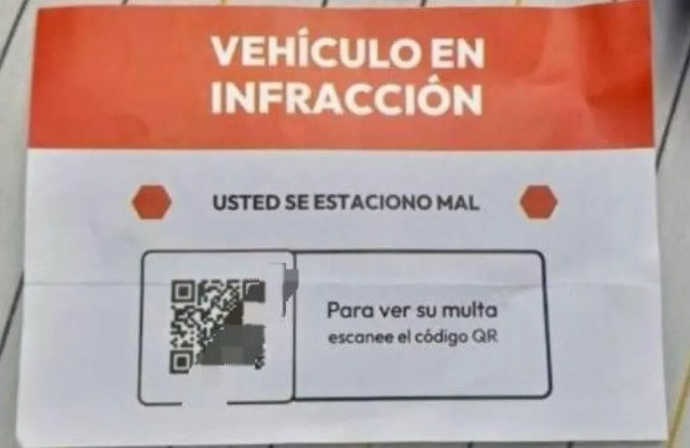 Alertan por una presunta modalidad de estafa con falsas multas de tránsito y códigos QR