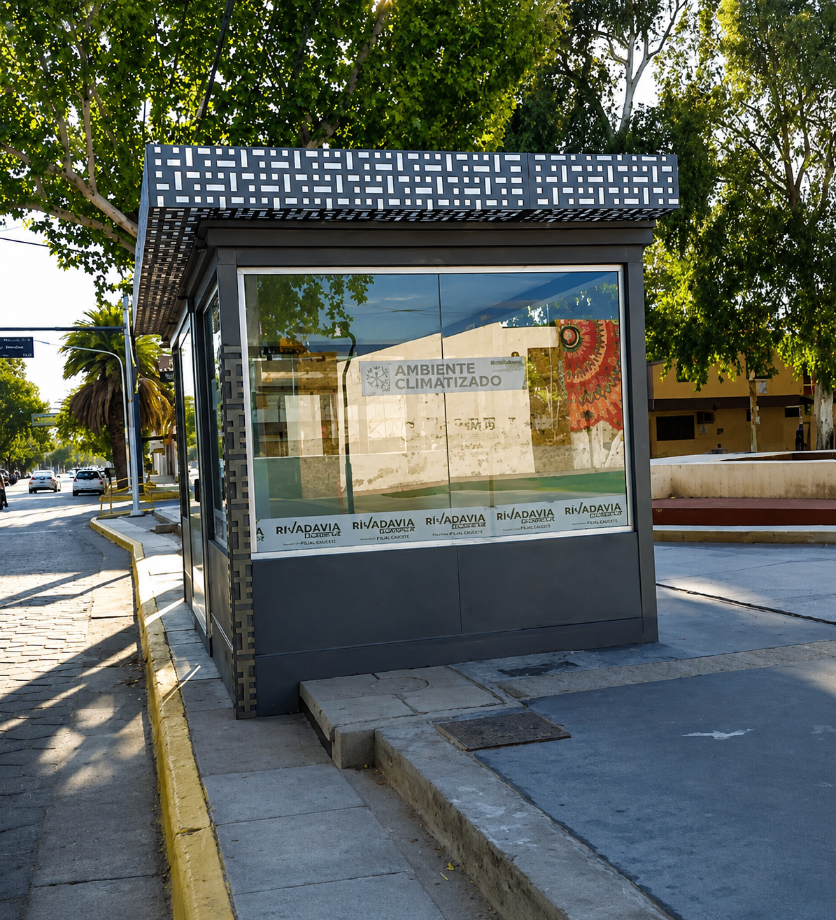 Otra vez atacaron las paradas inteligentes de Rivadavia: detuvieron a dos adolescentes