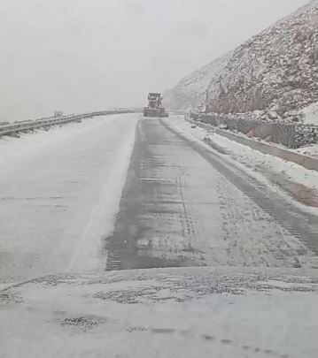 Agua Negra: comenzó a acumular nieve