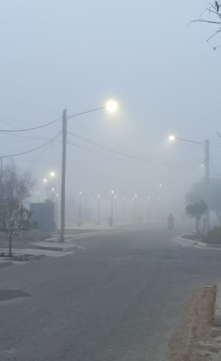 Densa niebla en Sarmiento