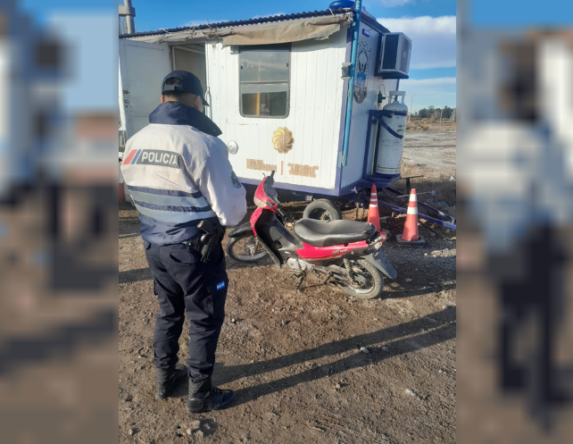 Recuperan en Sarmiento una moto con pedido de secuestro
