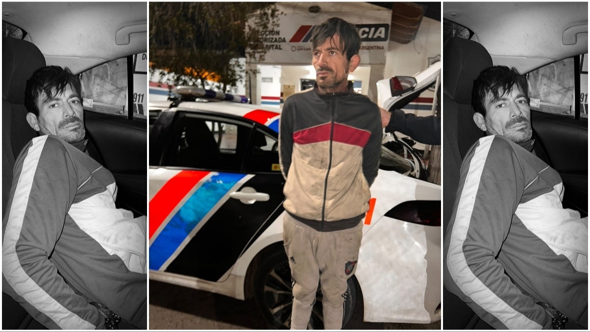 Delincuente atrapado con sillas robadas en una unión vecinal
