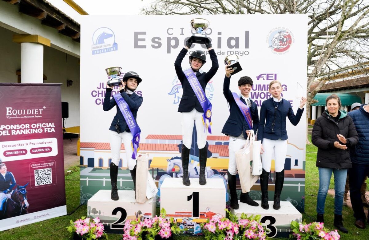 Santiago Muñoz logró el tercer puesto en el FEI Jumping Children’s Classics