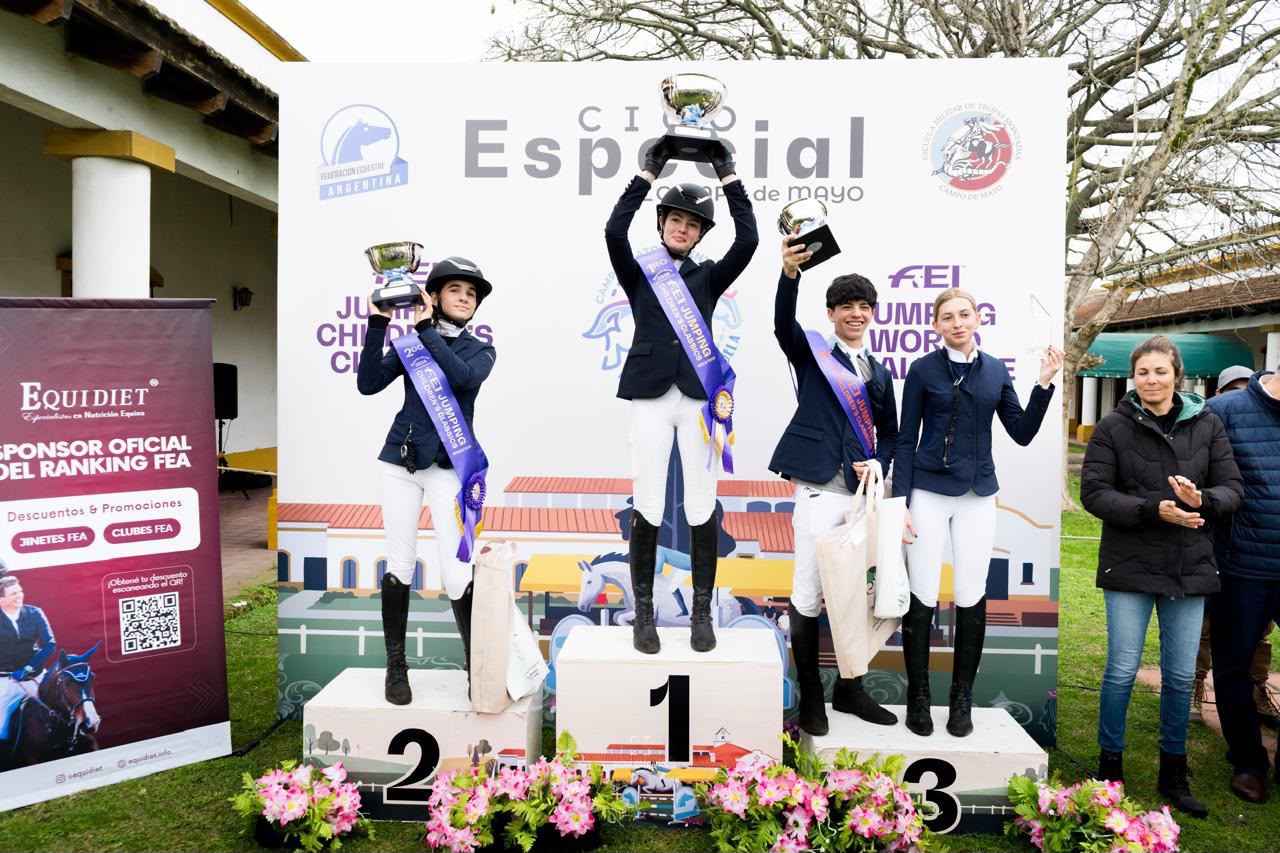 Santiago Muñoz logró el tercer puesto en el FEI Jumping Children’s Classics