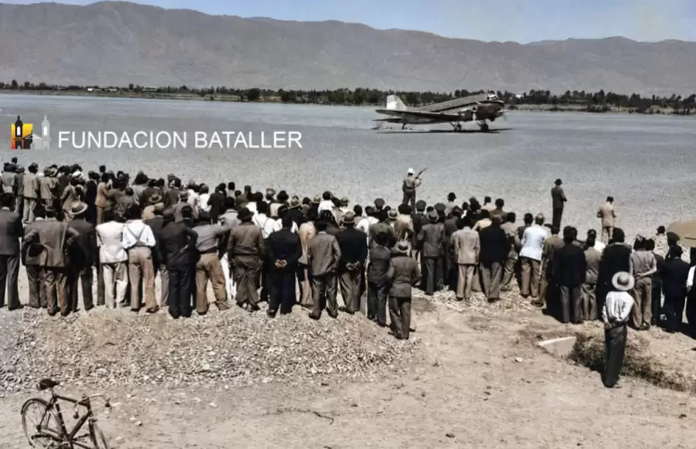 El primer Douglas que aterrizó en Pocito