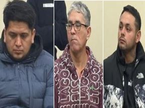 Matías Pastén Carmona, profesión cocinero; Daniel mercado profesión carpintero y Jorge Mercado, deportista profesional.