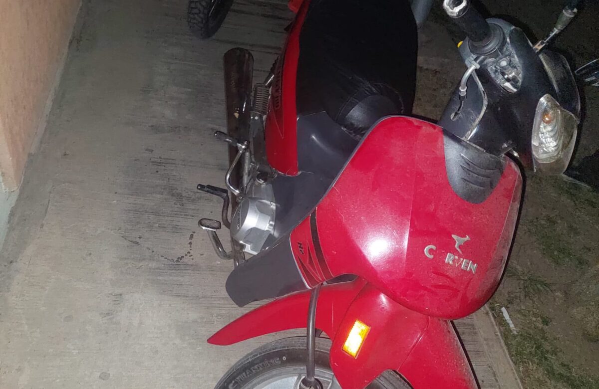 Moto recuperada tras robo