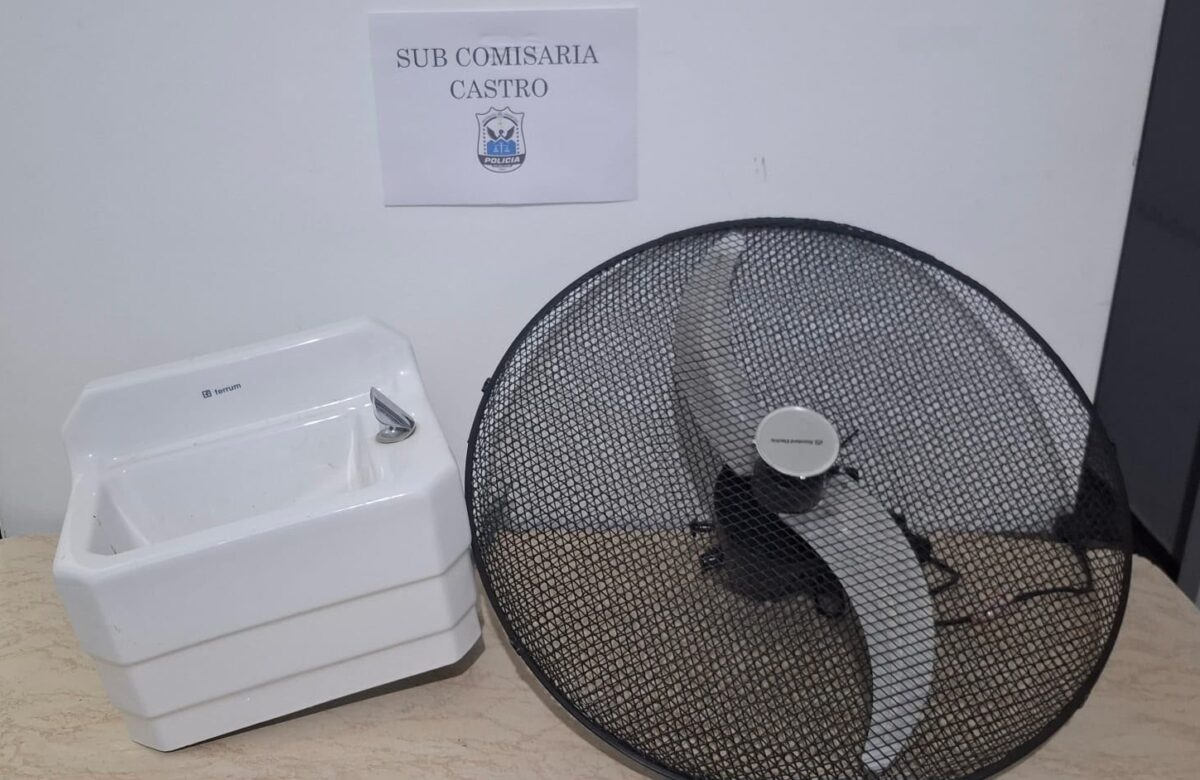 Efectivos de la Subcomisaría Castro de Carpintería, recuperaron elementos robados