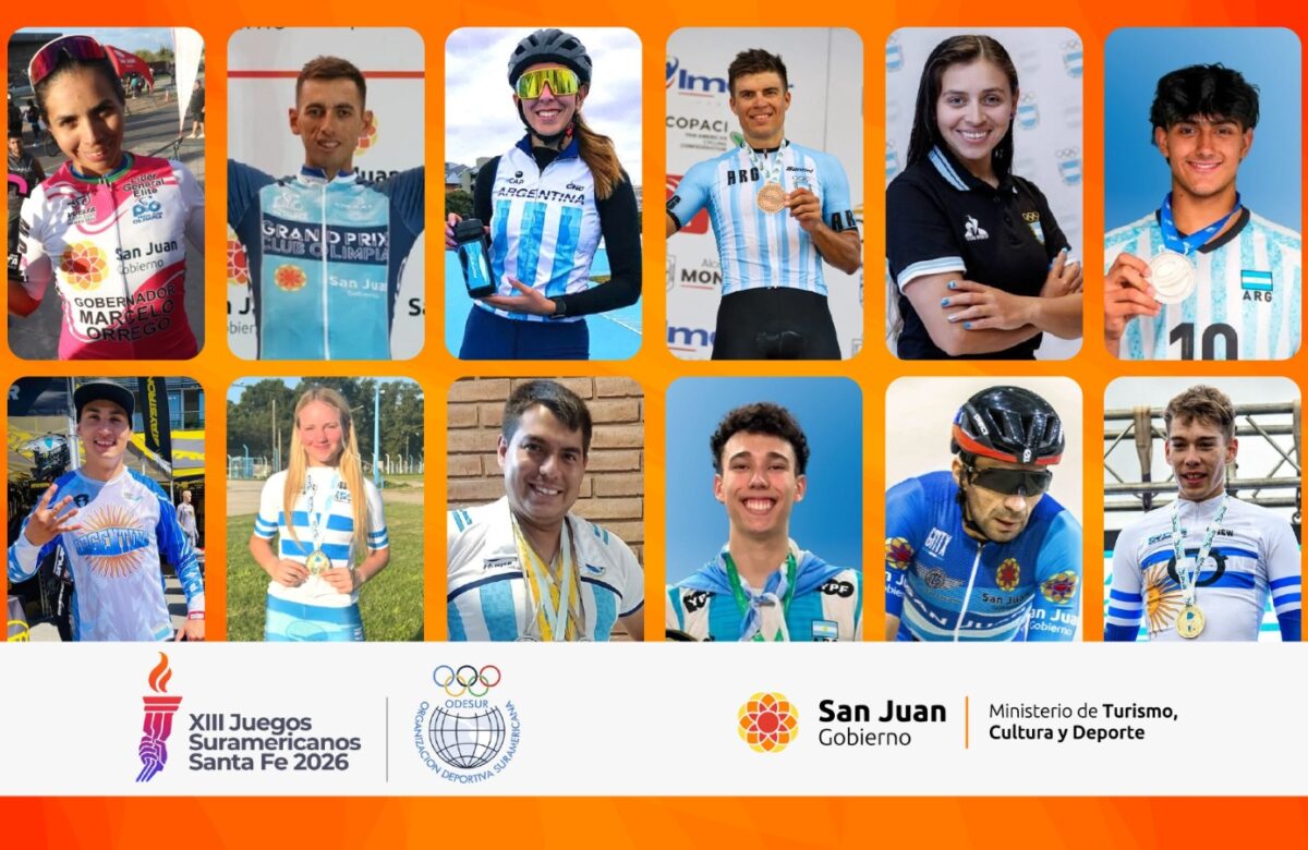 Doce deportistas sanjuaninos integrarán la delegación argentina en los Juegos Odesur Santa Fe 2026