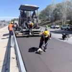 Circunvalación: comenzó la colocación del nuevo asfalto