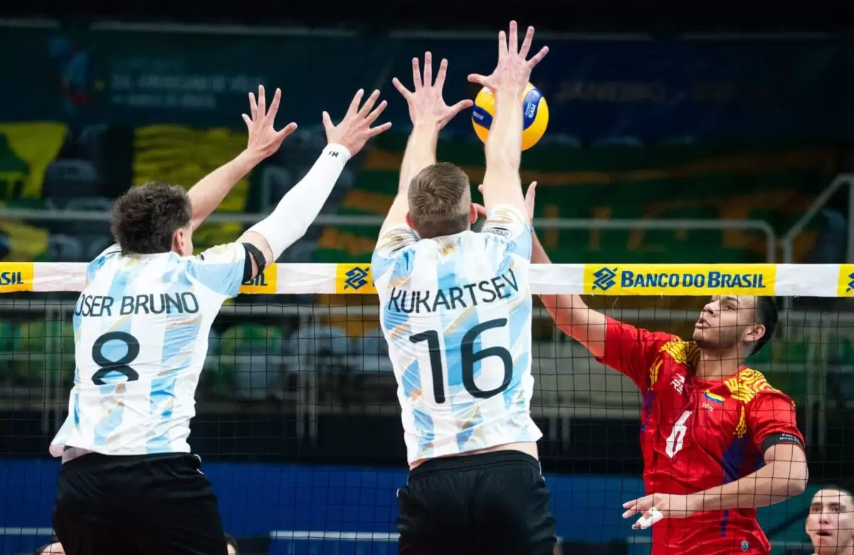 La Selección Argentina de vóley debutó con un triunfo ante Venezuela en el Campeonato Sudamericano
