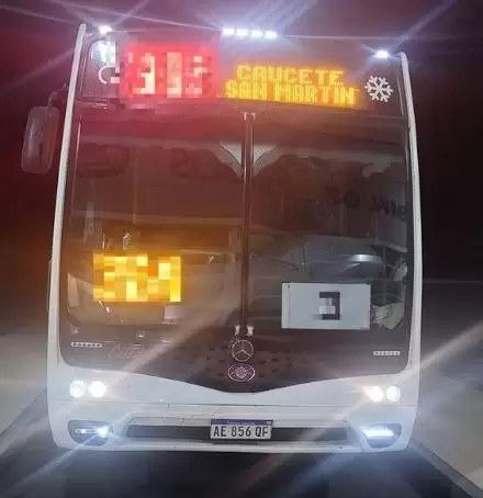 Caucete: chofer desvió colectivo ante una denuncia de abuso de pasajeras