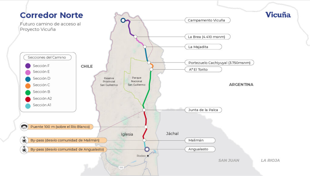 Vicuña y la construcción del Corredor Norte