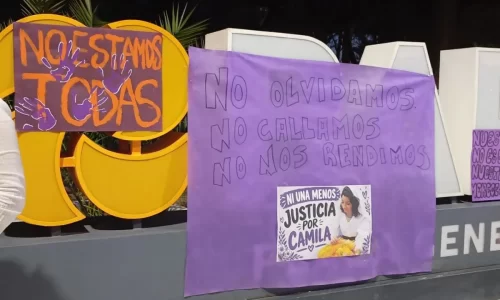 Otra marcha por Camila en Barreal: dolor, reclamo de justicia y malestar entre sus compañeros de Gendarmería